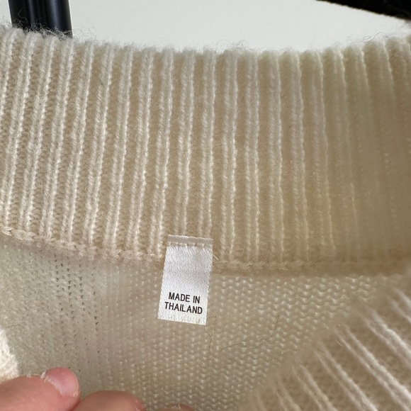 MUJI Cream Sweater Dress - Picture 2 of 3